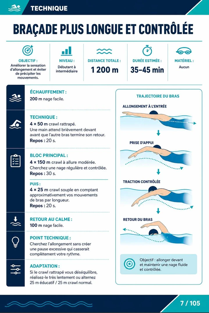 Page illustrée du guide de natation 4